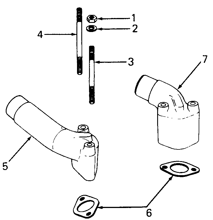 Exhaust (Model 2072) Diagram and Parts List for 1872 2072-756300-799999-147730100-148720100-148730100-149720100-149730100 Cub Cadet Lawn Tractor